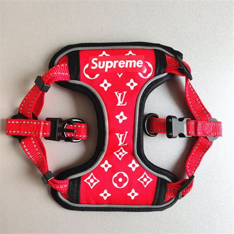 louis vuitton supreme dog leash|louis vuitton dog collar small.